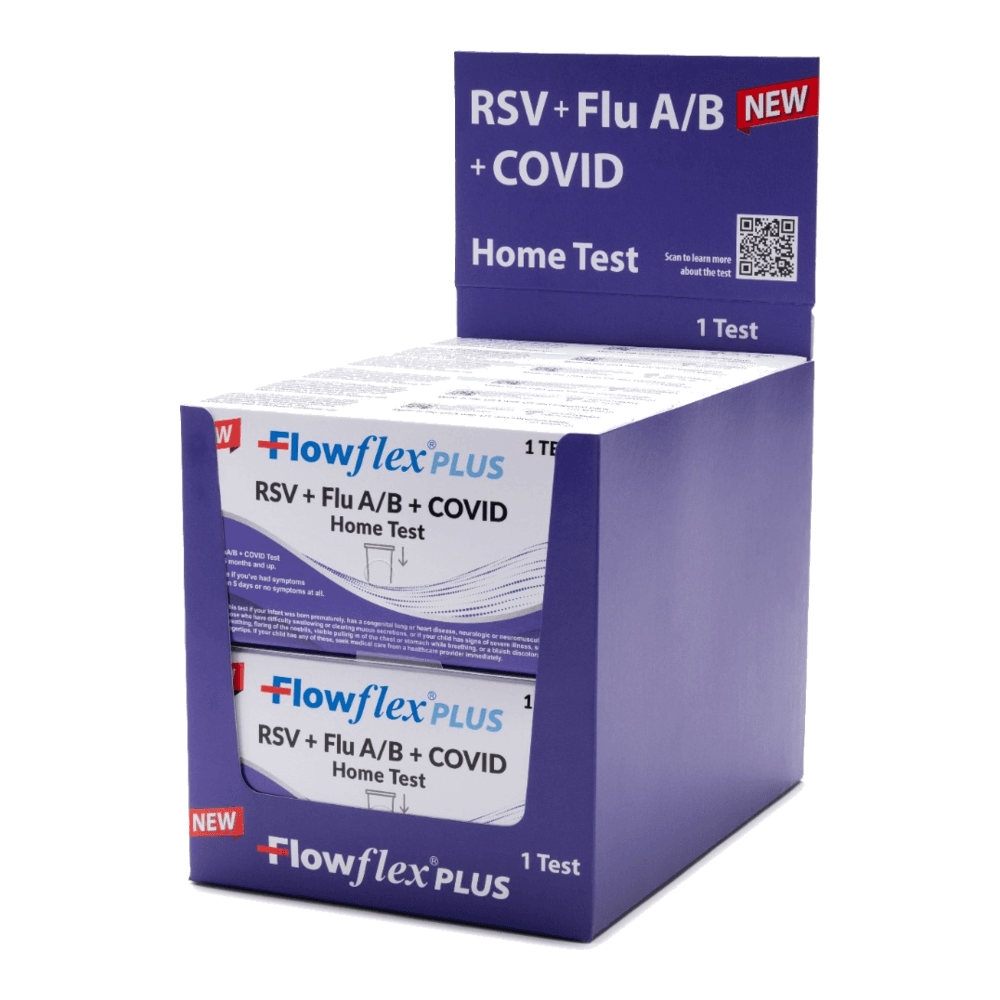 Flowflex Plus 4-in-1 RSV + Flu A/B + COVID Home Test view 2