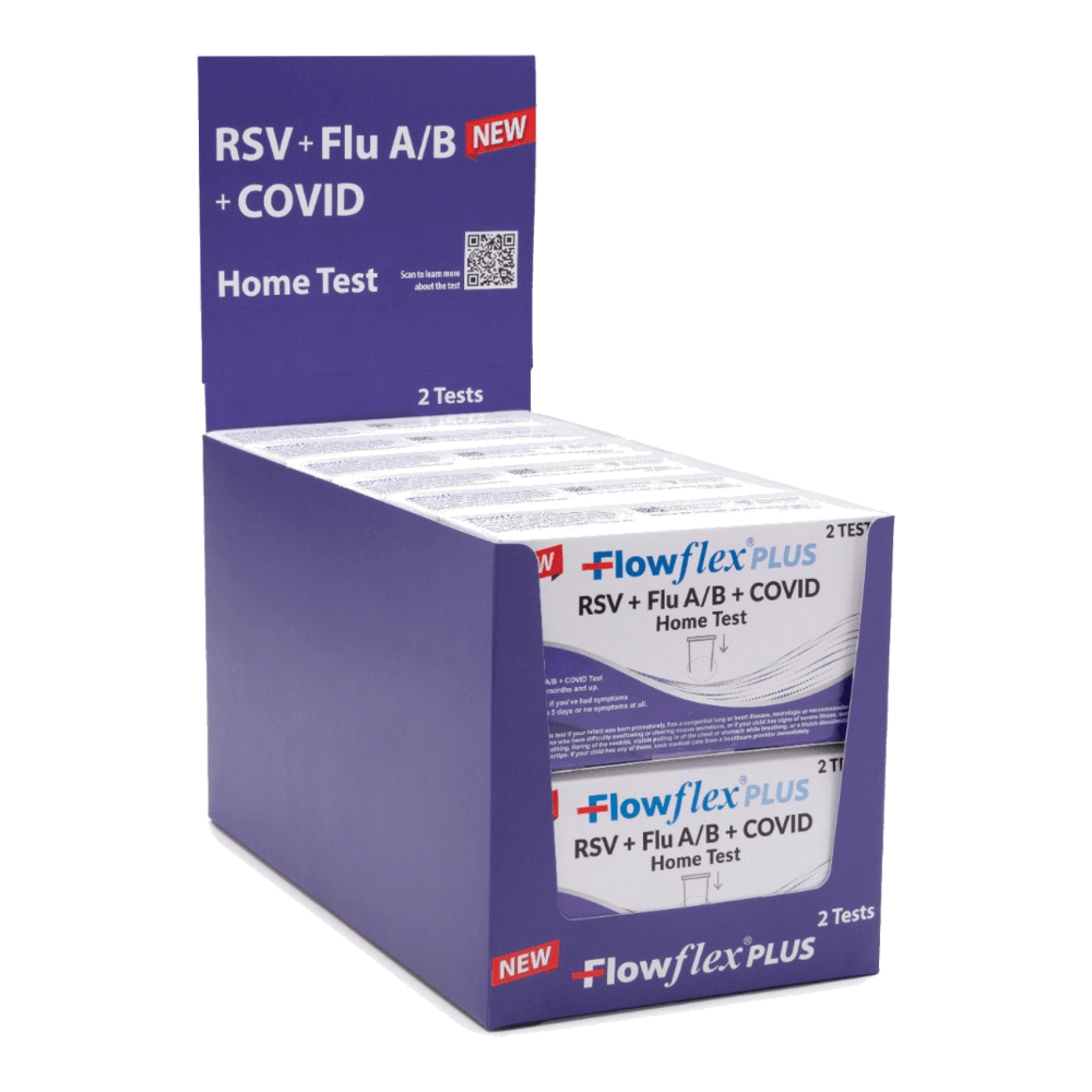 Flowflex Plus 4-in-1 RSV + Flu A/B + COVID Home Test view 3