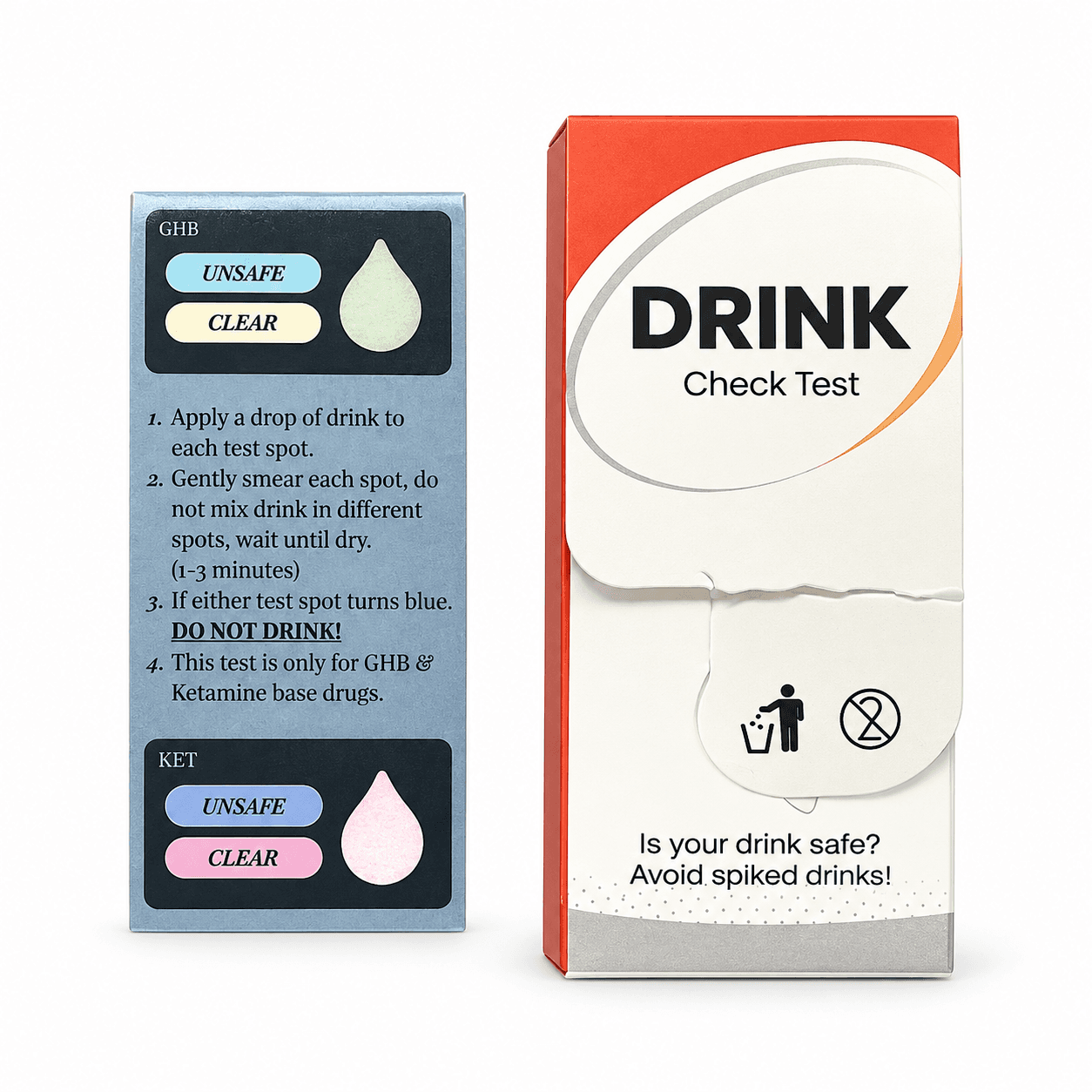 Drink Check Card (GHB + Ketamine) — product photograph