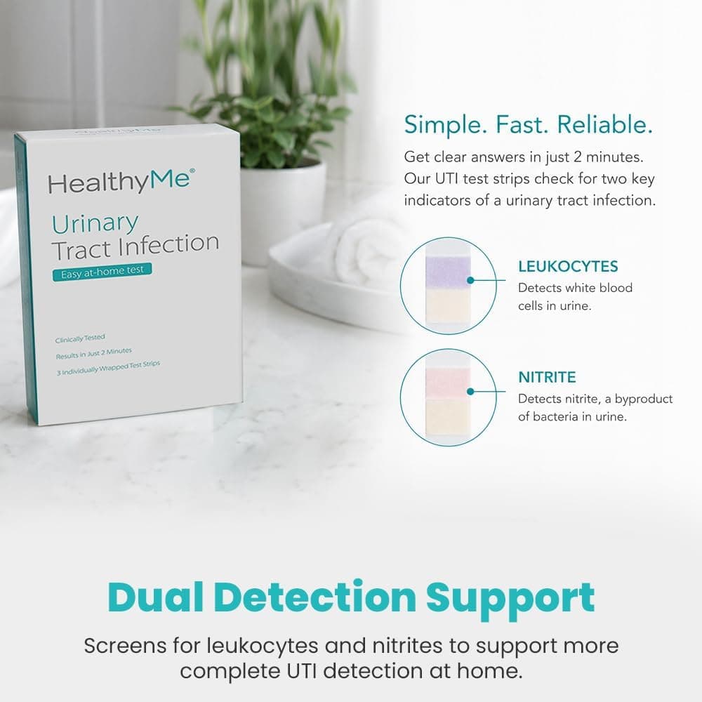 HealthyMe UTI Home Test box, front view view 3