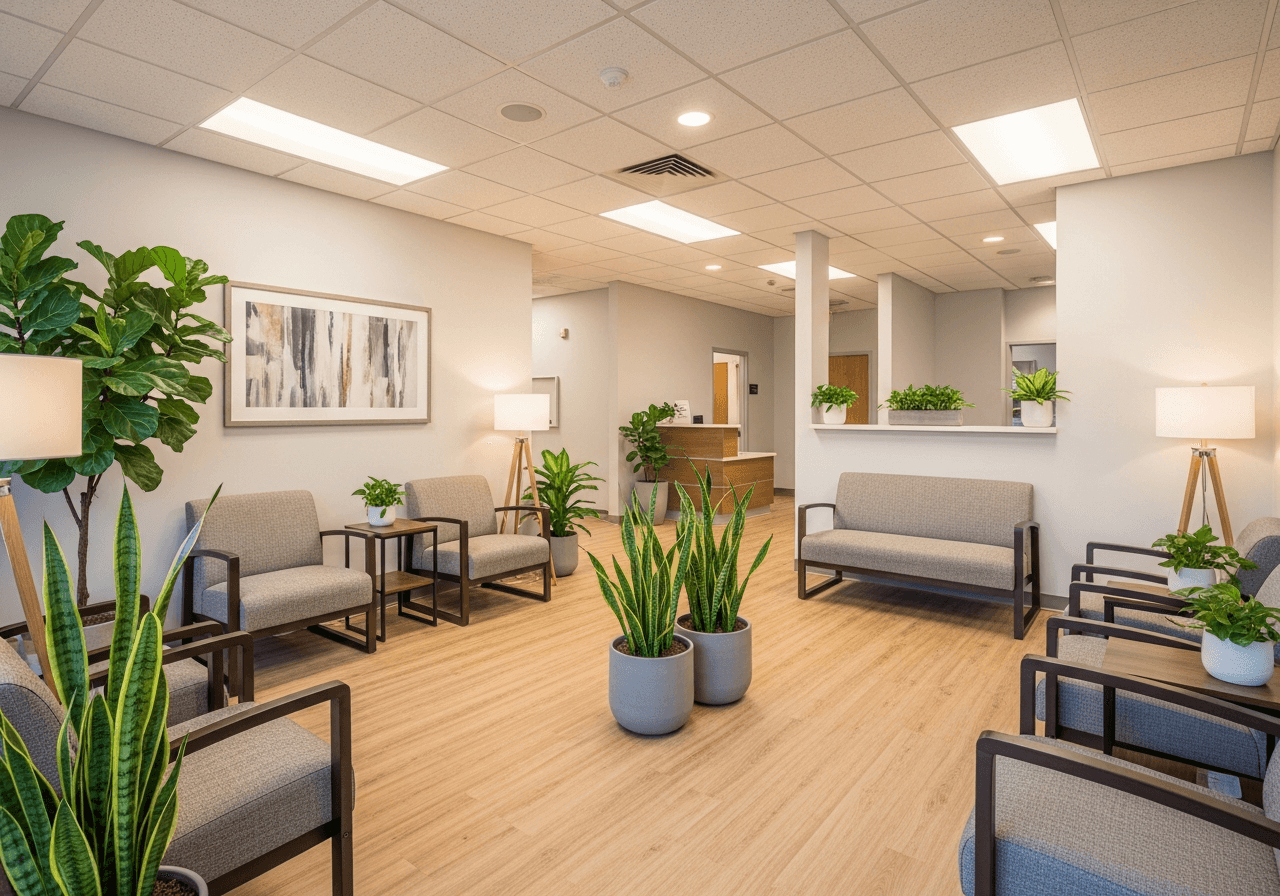 Pain management clinic waiting room