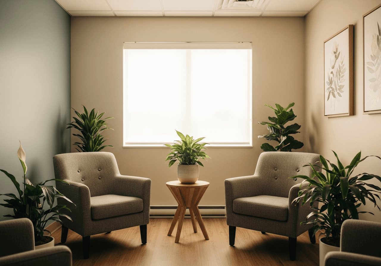 Recovery treatment center counseling room